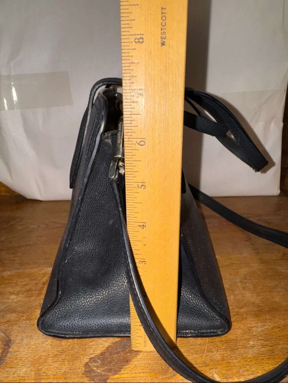 kate spade Black Pebbled Leather Satchel with Crossbody Strap